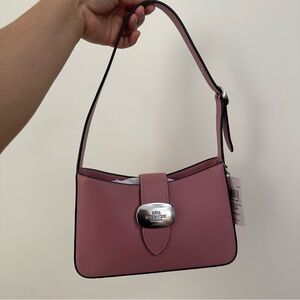 Coach Pink Leather Shoulder Bag